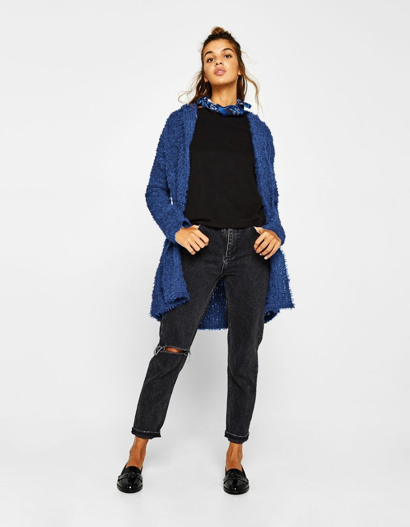 Faux Mohair Cardigan Tricots Outwear - CA Mode