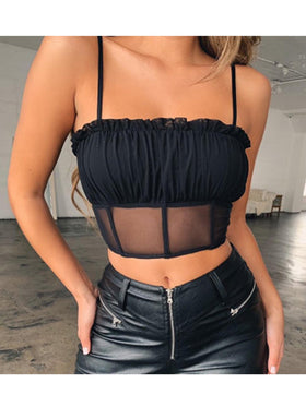 Crop Top Maille Sexy