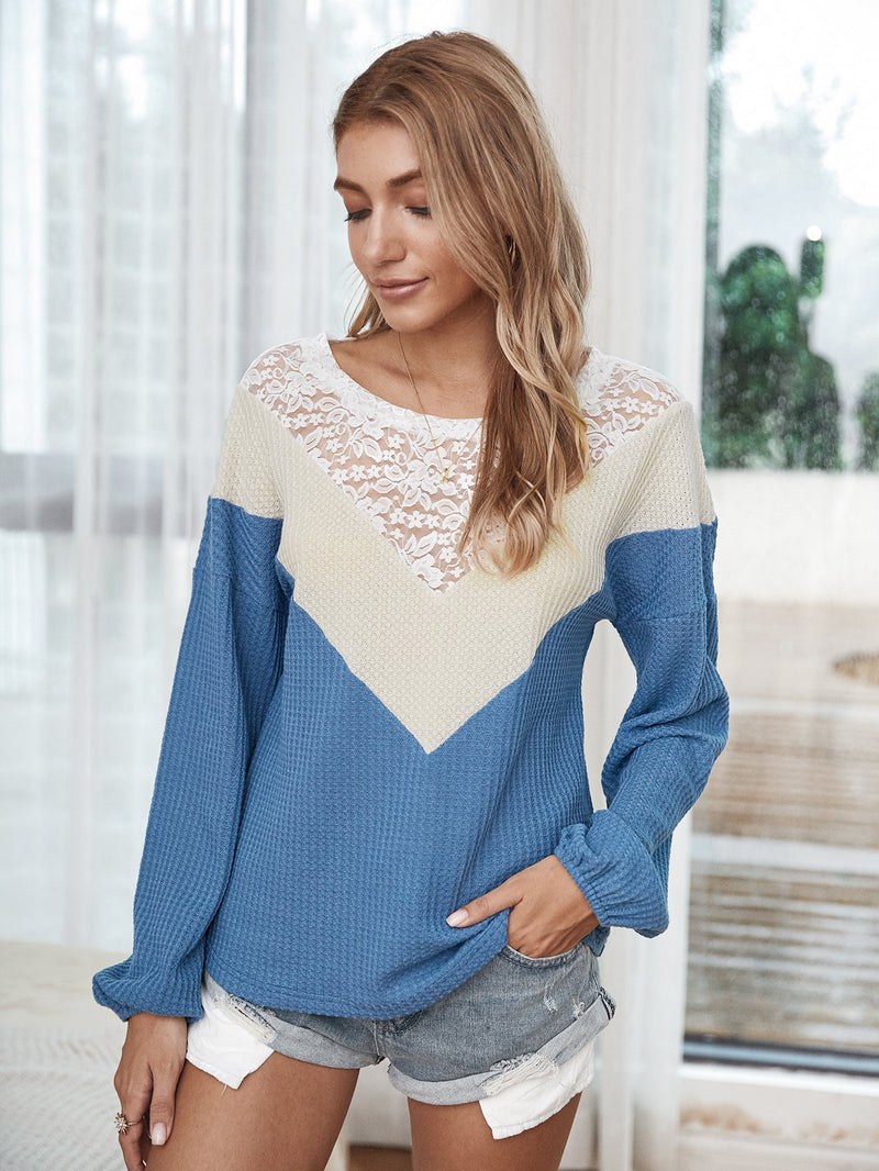 Pull Manches Longues Dentelle