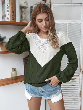 Pull Manches Longues Dentelle