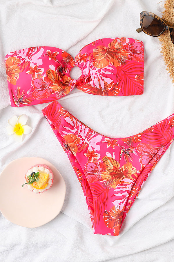 Colleen Tropical Ring Off Shoulder Bikini Set