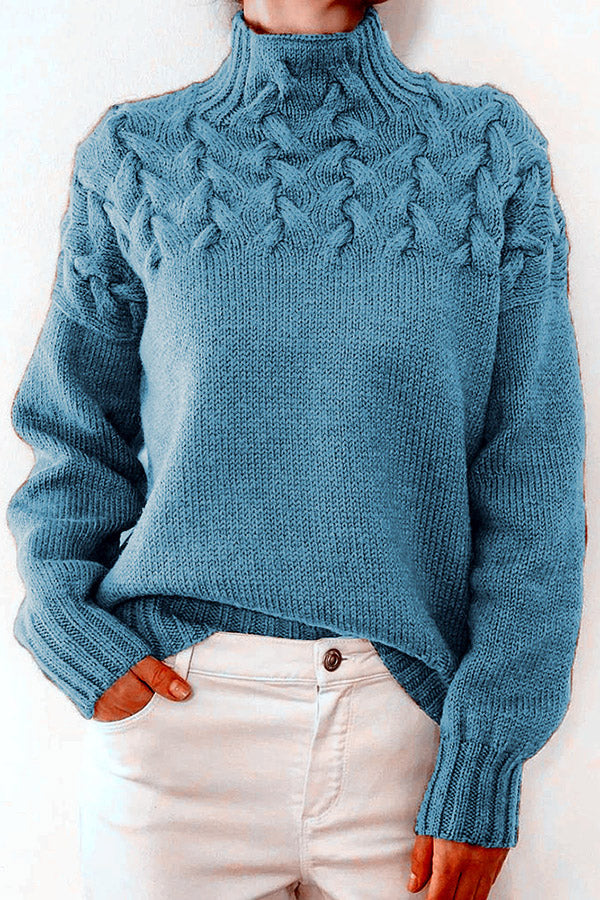 Once Upon A Winter Cable Pullover Sweater