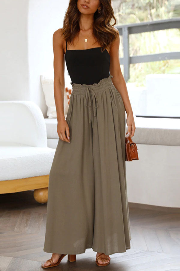 Full of Dreams Pocketed Wide Leg Pants