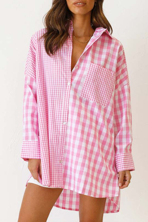 One Split Wonder Plaid Button Shirt