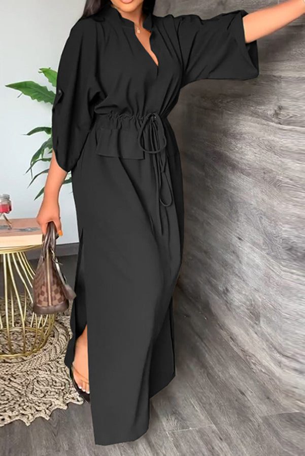 Olivera Elastic Waist Casual Maxi Dress