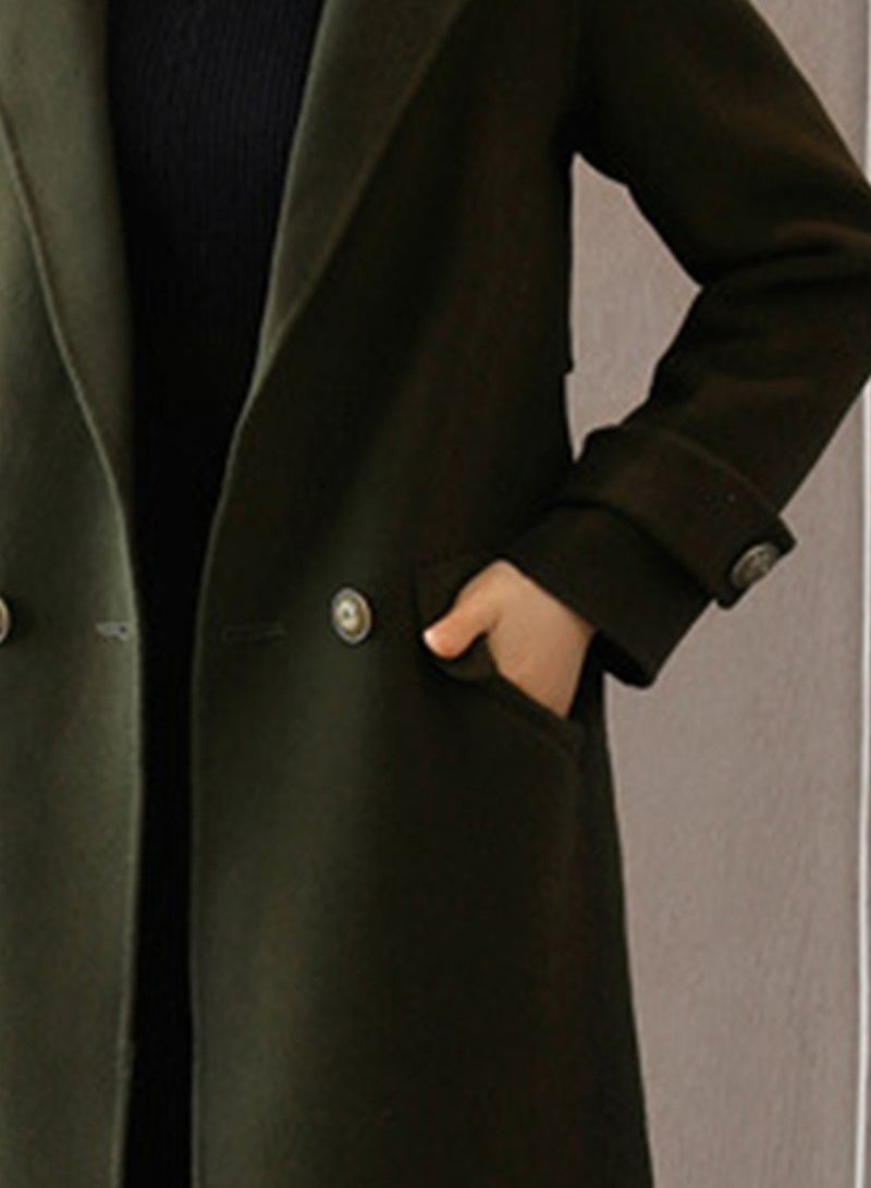 Manteau en Laine à Double Boutonnage - CA Mode