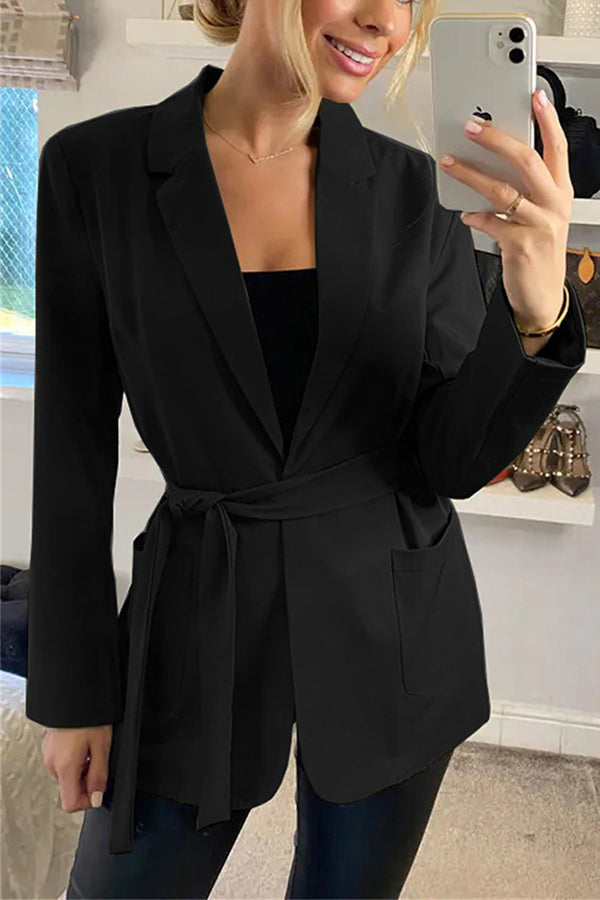 Chic To The Max Belted Blazer