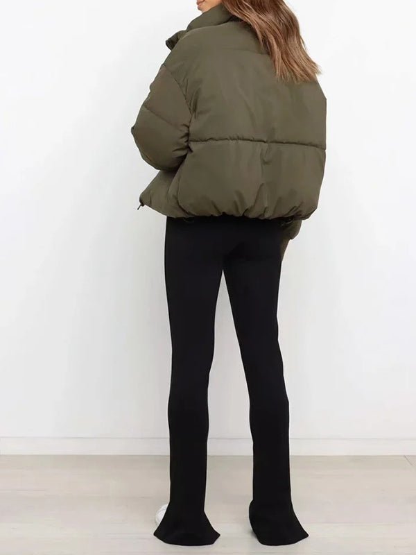 Women's Coats Solid Loose Short Down Jacket