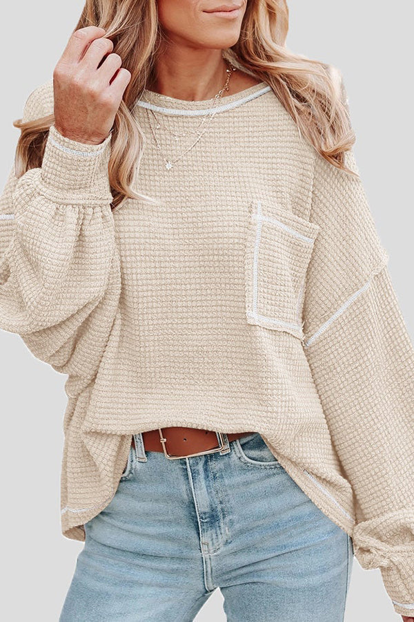 Finally Friday Waffle Knit Top